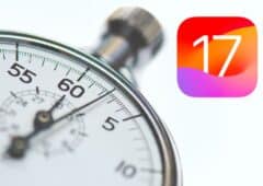 ios17 chronomètre