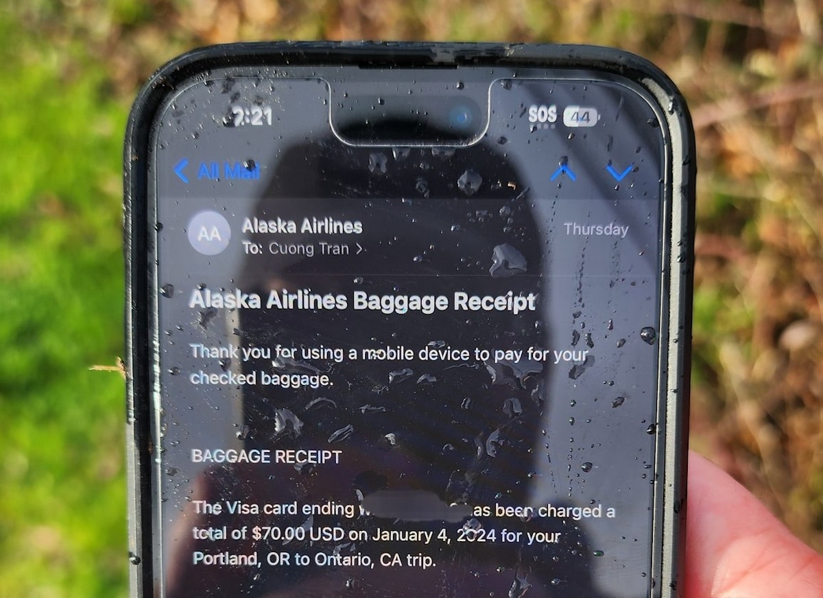 iPhone Alaska Airlines