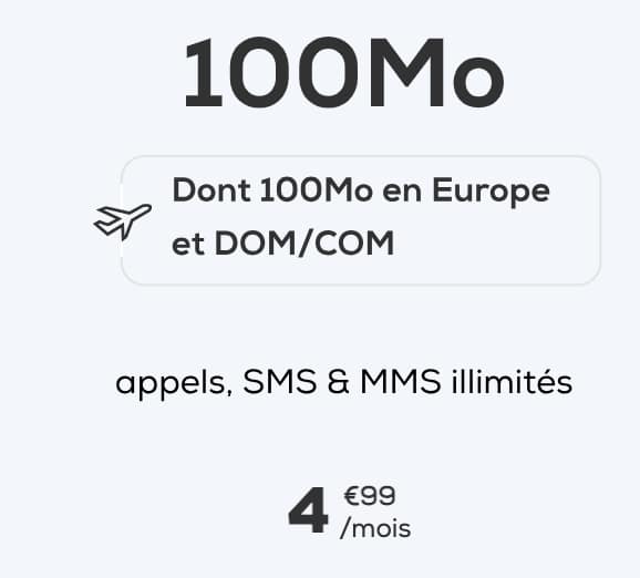 La Poste Mobile 100 Mo à 4,99 €