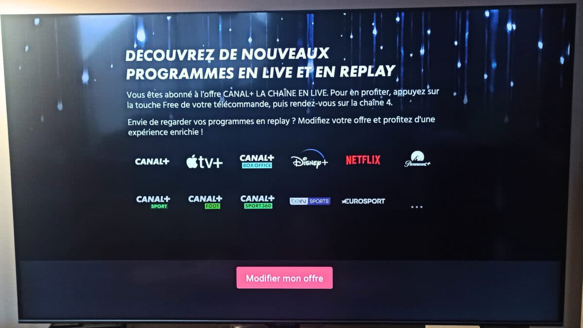 Canal+ abonnement Freebox Ultra