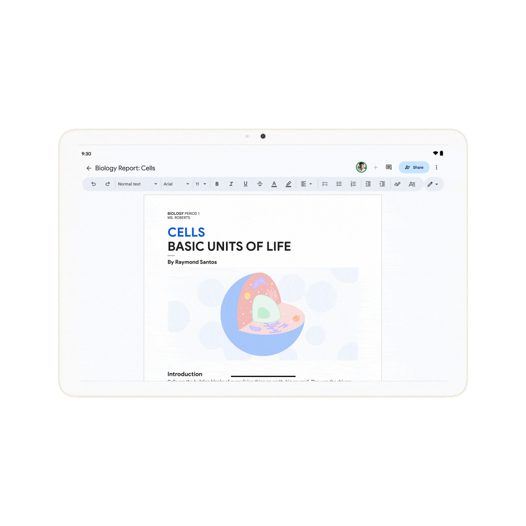 Google Docs annotations