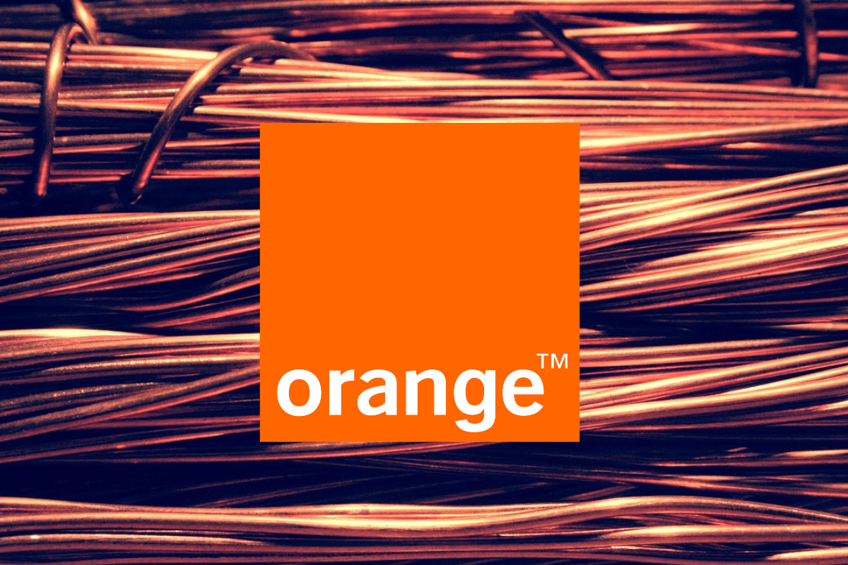 Orange vol câble cuivre