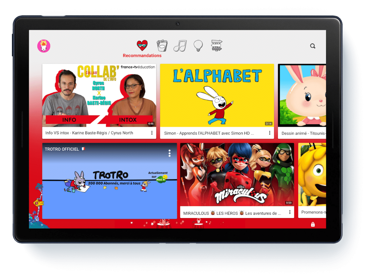 YouTube Kids application