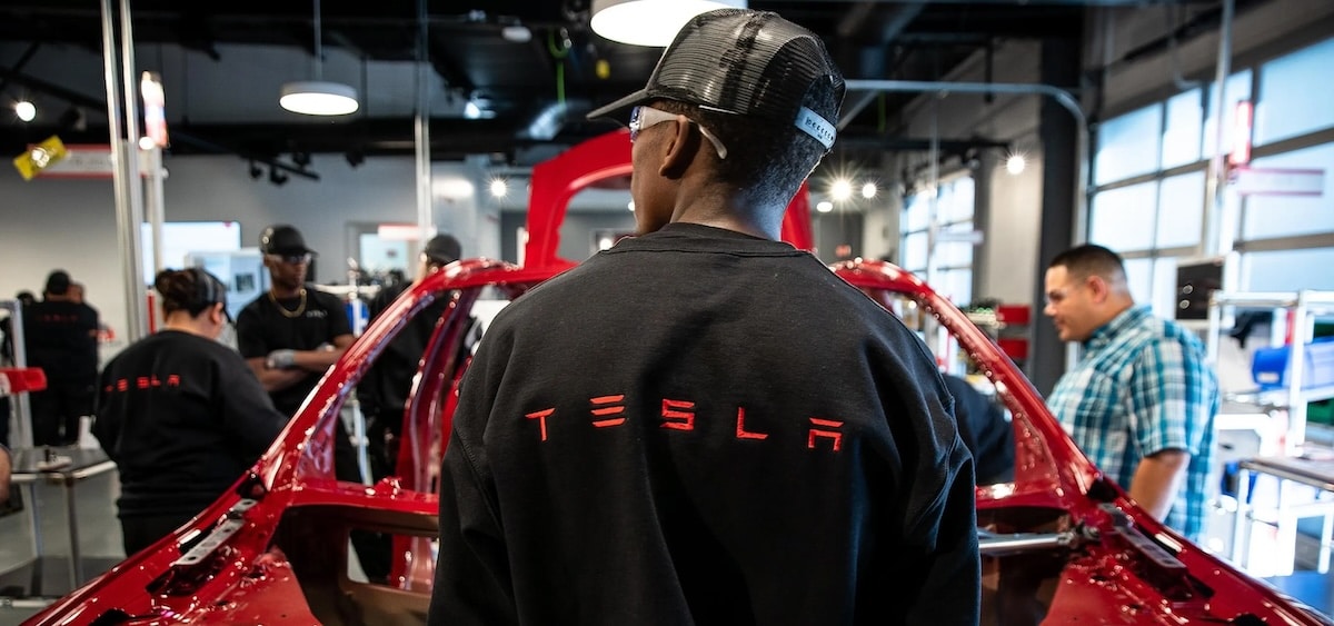 Des employés Tesla