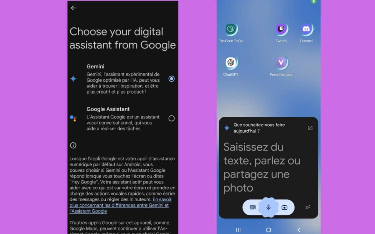 gemini assistant google android installer