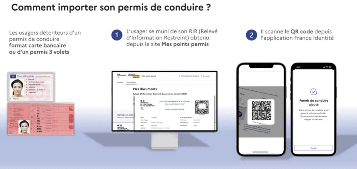 Comment importer son permis de conduire