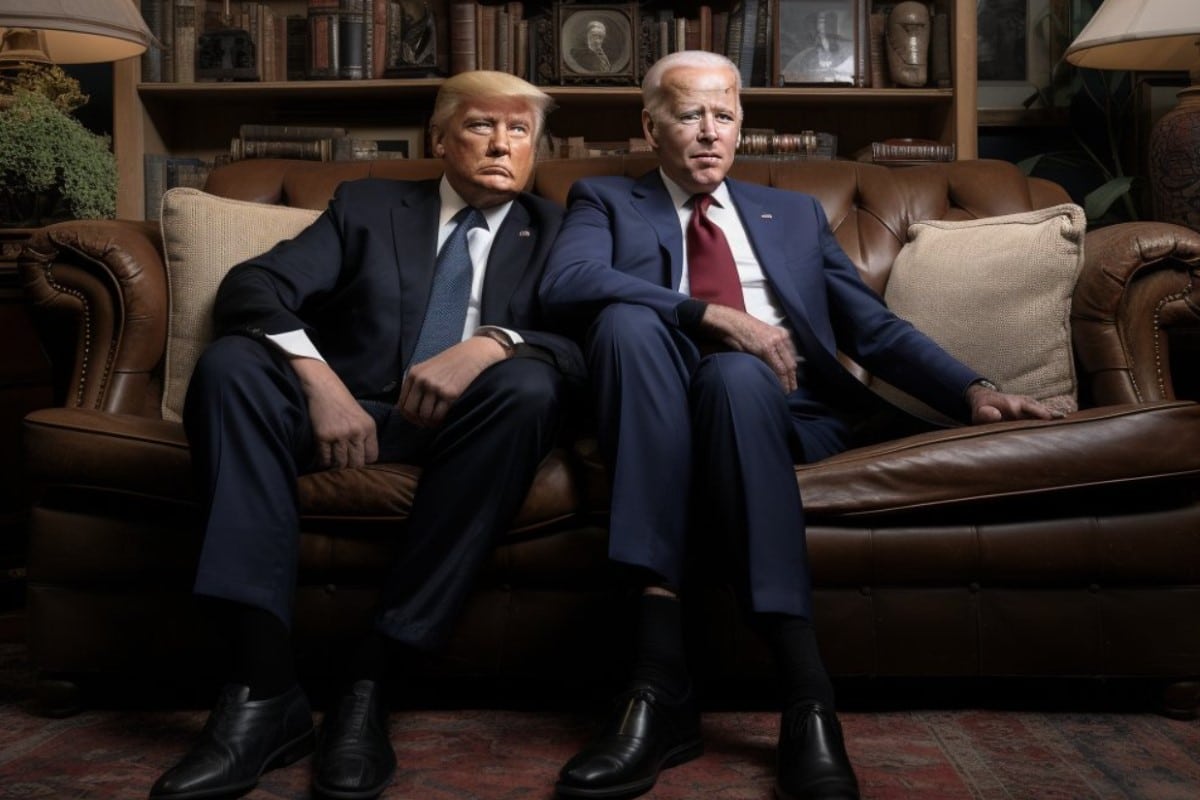 midjourney IA trump biden 