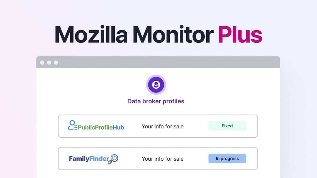 Mozilla Monitor Plus