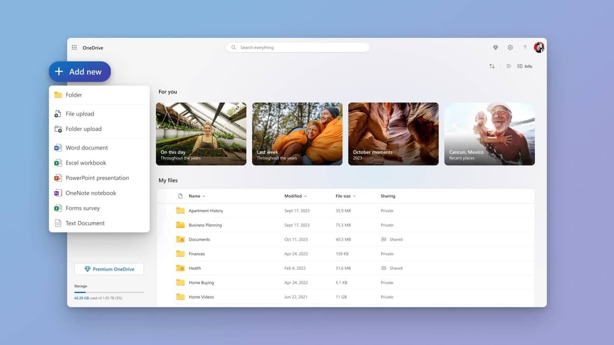 Image 2 : OneDrive : nouvelle interface, nouvelles fonctions, découvrez sa refonte en images
