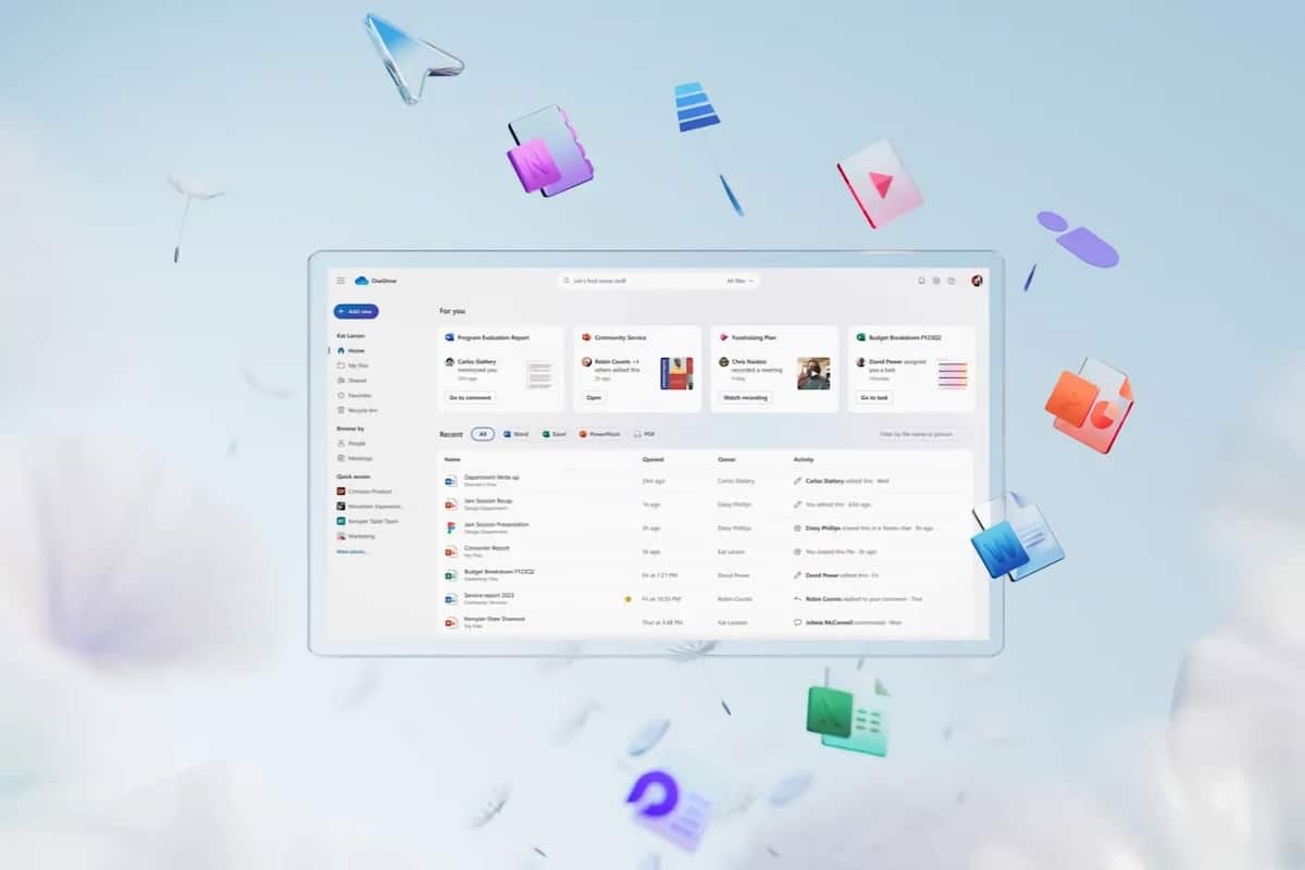 Nouvelle interface OneDrive