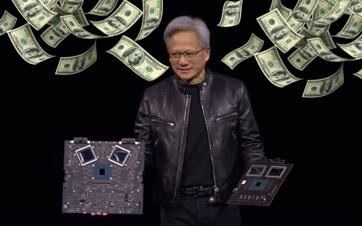 Blackwell GPU B200 IA prix Nvidia Jensen Huang