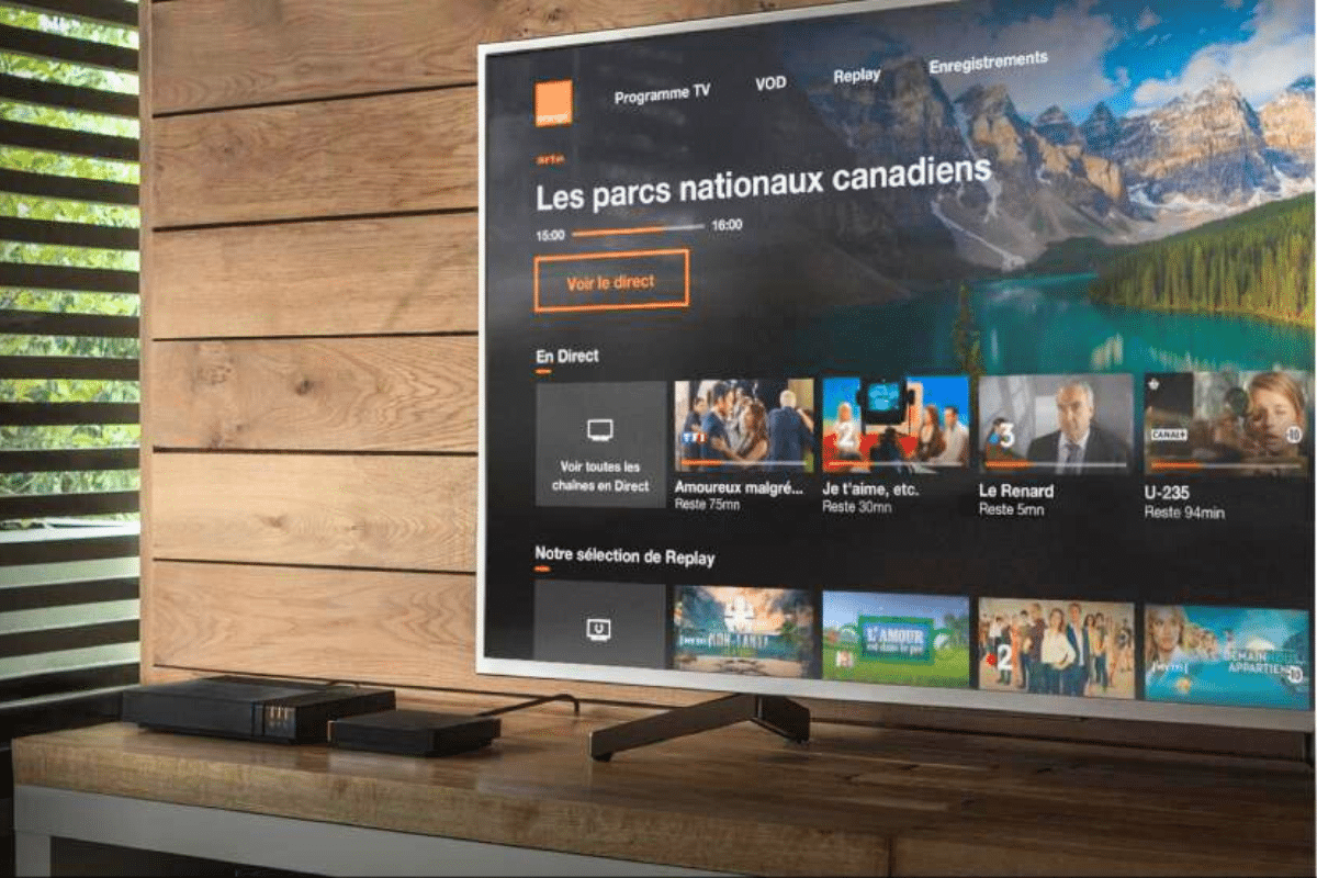 Orange application smart TV box