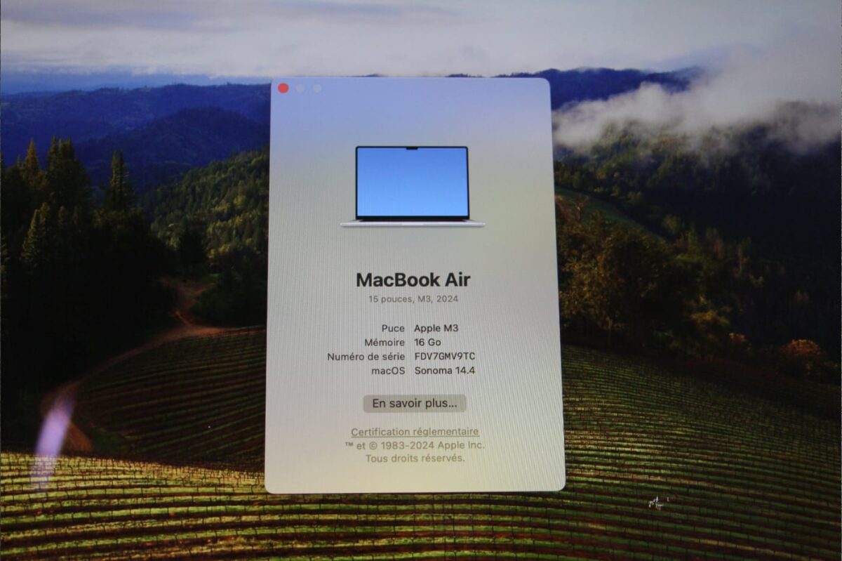 Apple MacBook Air 15 pouces M3