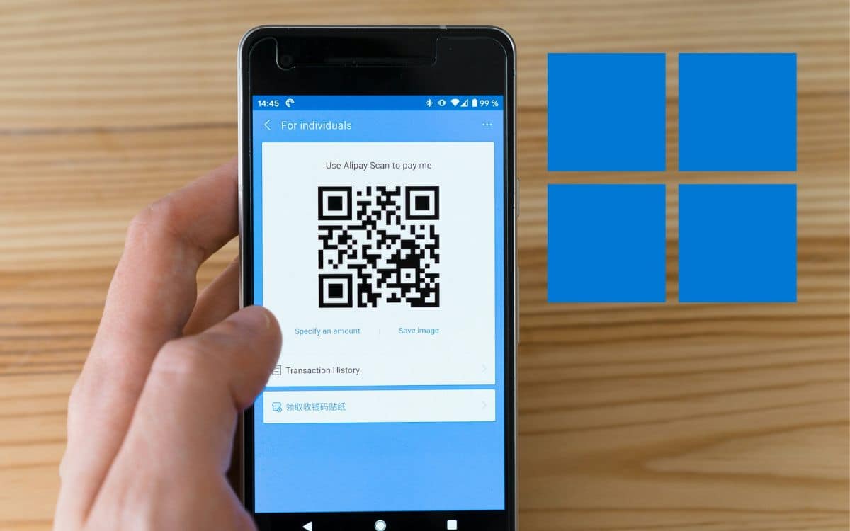 Windows 10 11 QR Code Copilot ad