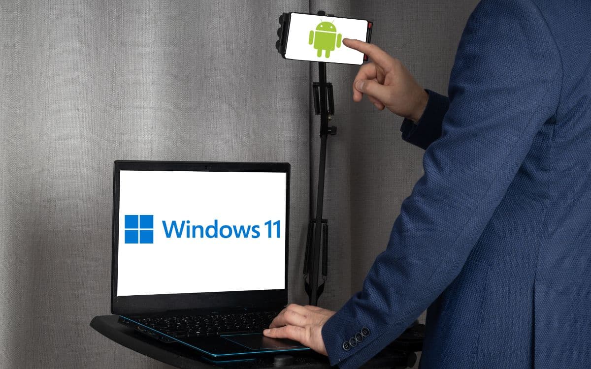 Windows 11 Android webcam smartphone