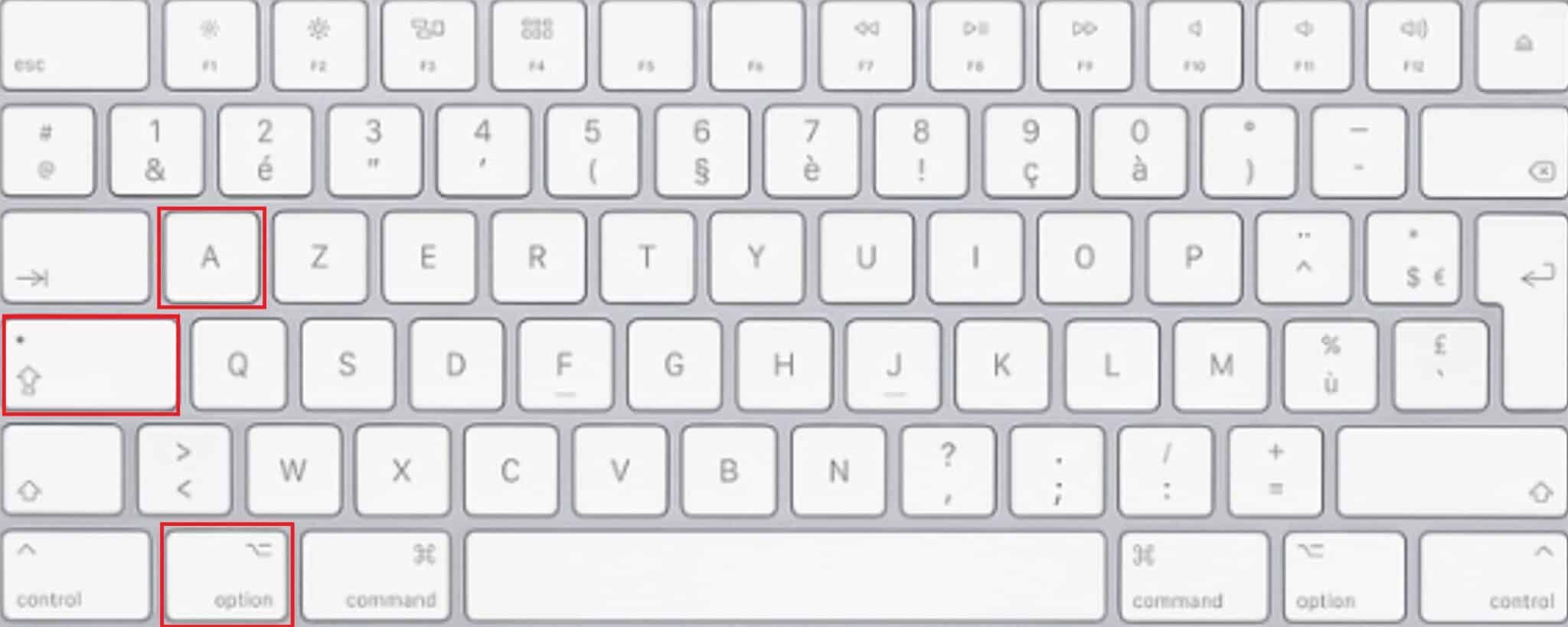 Ligature a et e sur Mac
