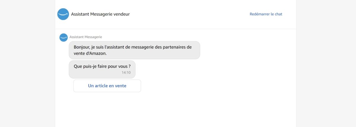 Assistant Messagerie vendeur