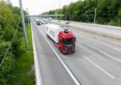 Autoroute électrifiée en Allemagne, à Hesse