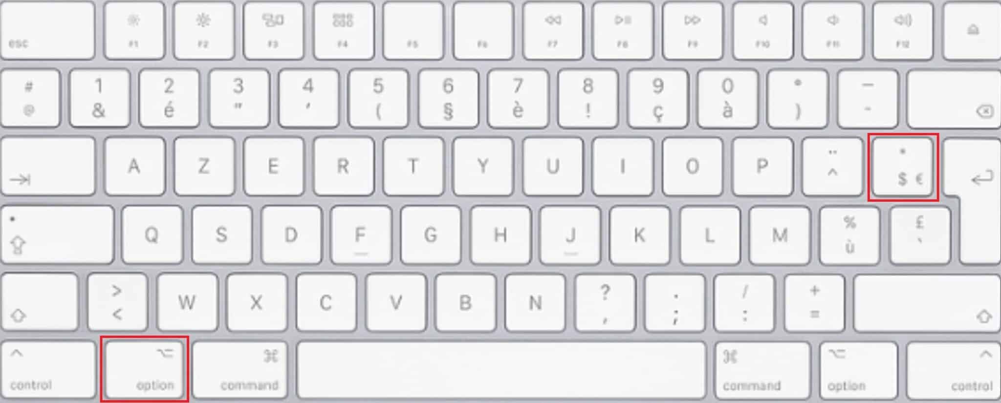 Ecrire Euro sur clavier Azerty Mac