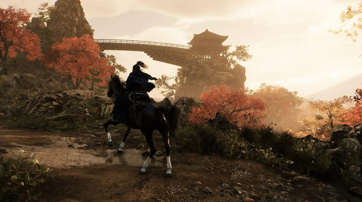 Exploration à cheval dans Rise of the Ronin