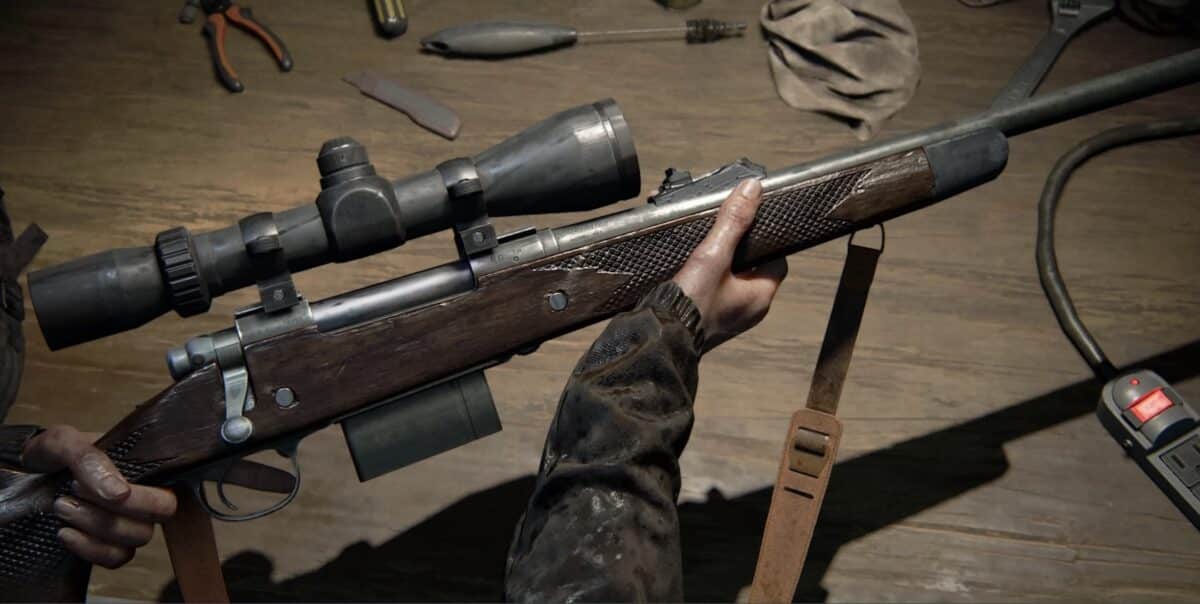 Le fusil à verrou dans The Last of Us Part 2 Remastered