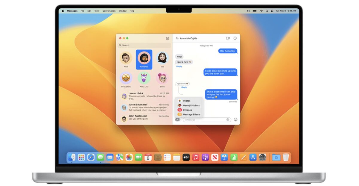 iMessages sur Mac