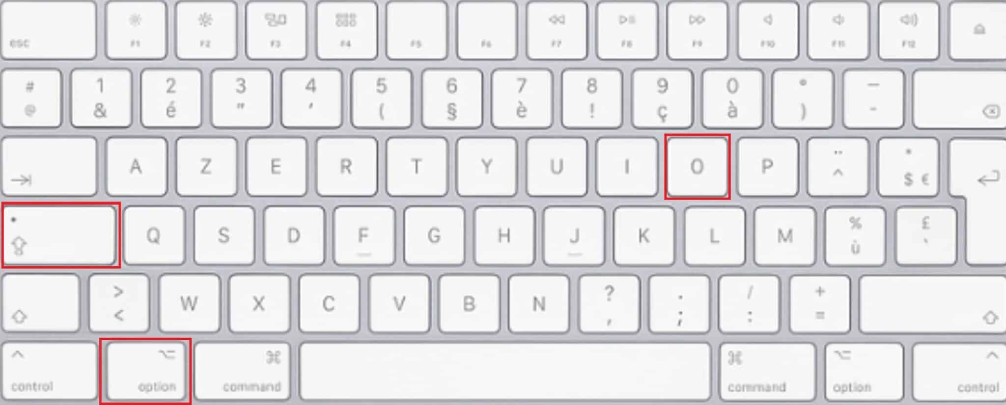 Ligature o et e sur Mac
