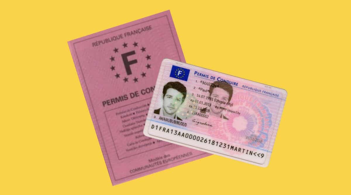 Remplacer permis de conduire rose gratuitement