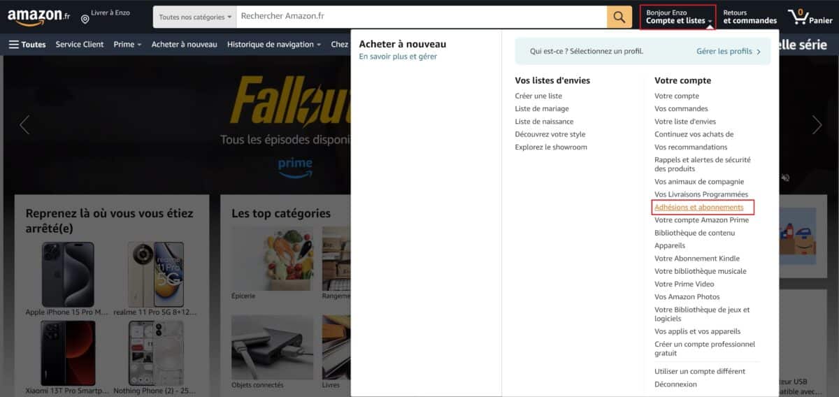 Annuler Audible depuis compte Amazon