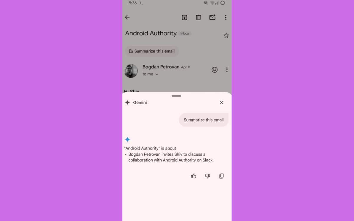 gmail résumé mail gemini