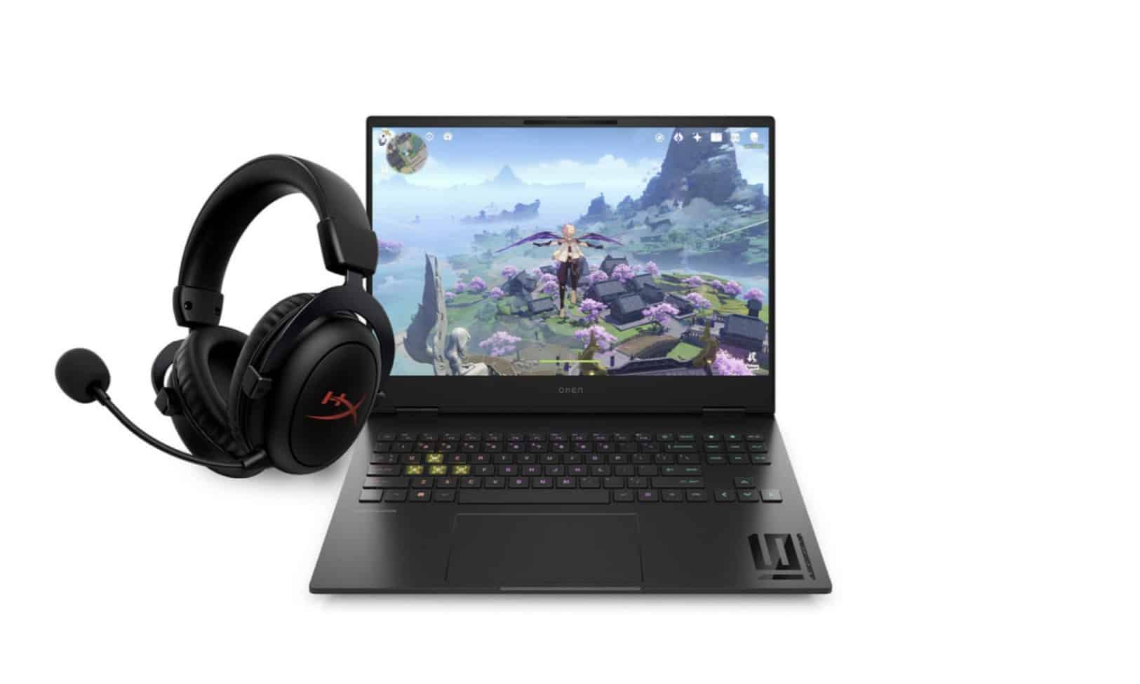 HP OMEN 16 Headset + HyperX Cloud II