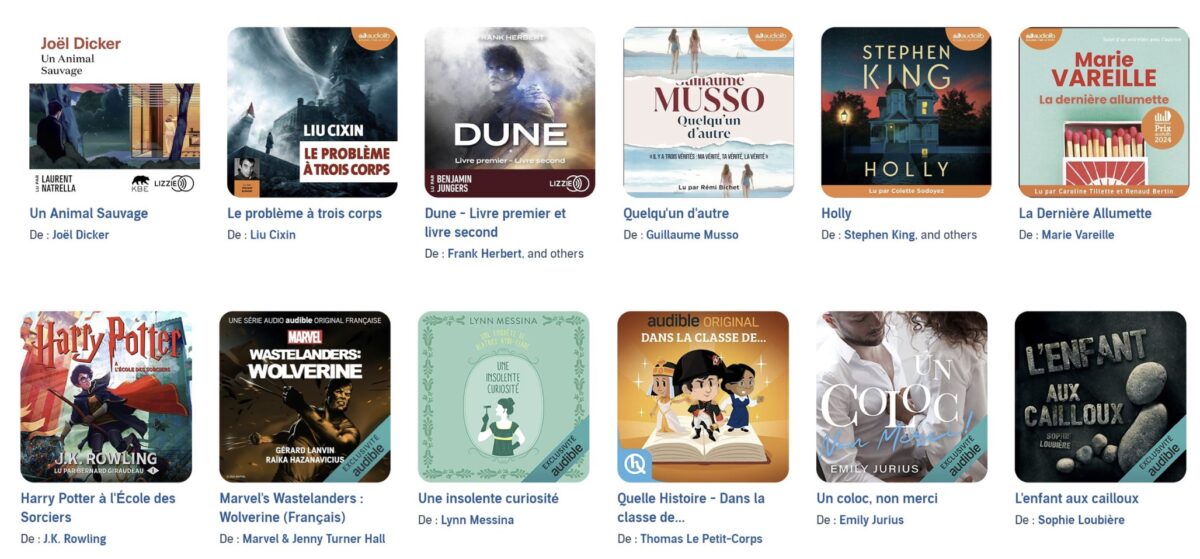 Livres audio Audible