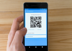 Entourer pour chercher Google QR code android