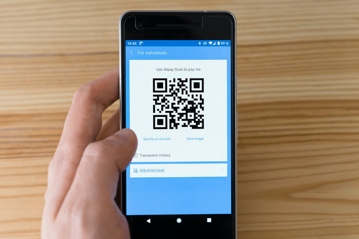 Entourer pour chercher Google QR code