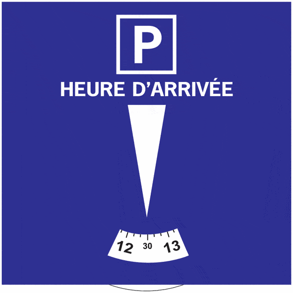 Disque stationnement zone bleue