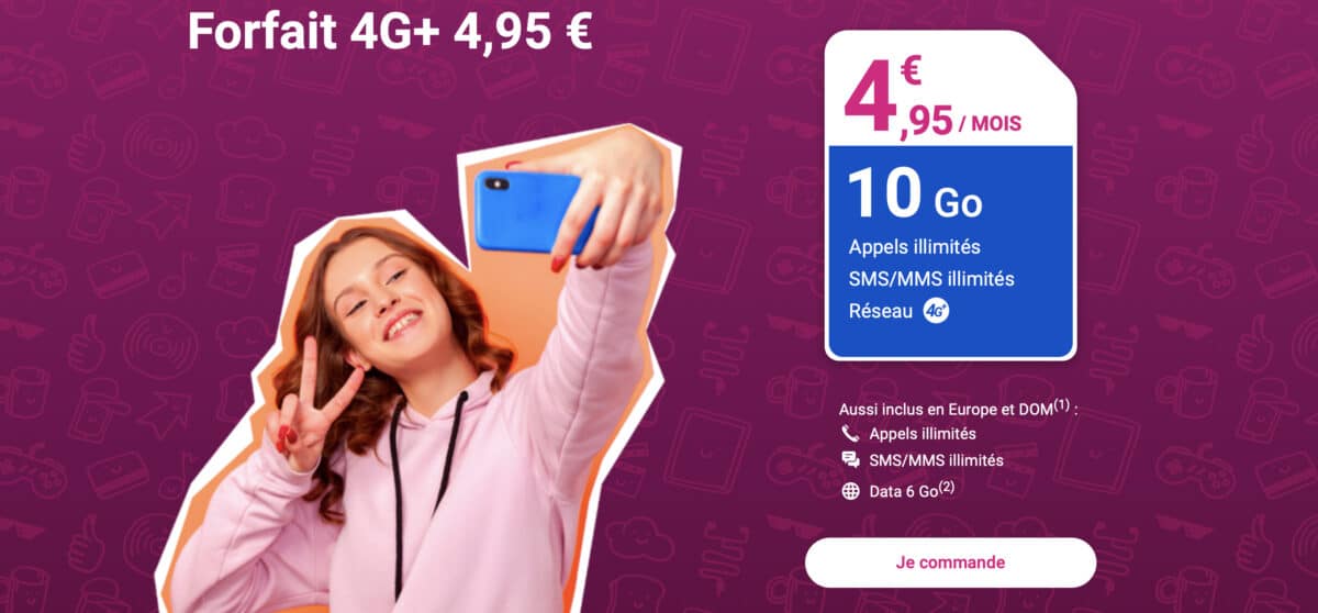 Reglo Mobile 10 Go meilleur forfait accros téléphone
