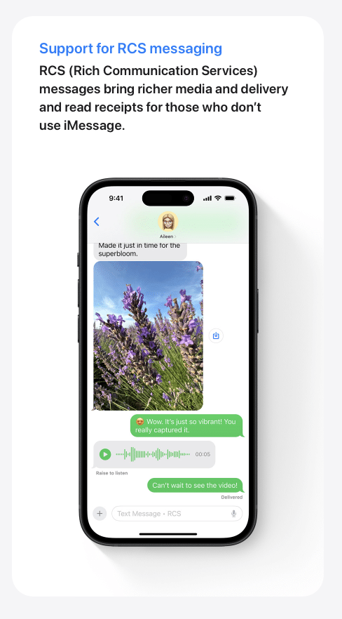 RCS iPhone