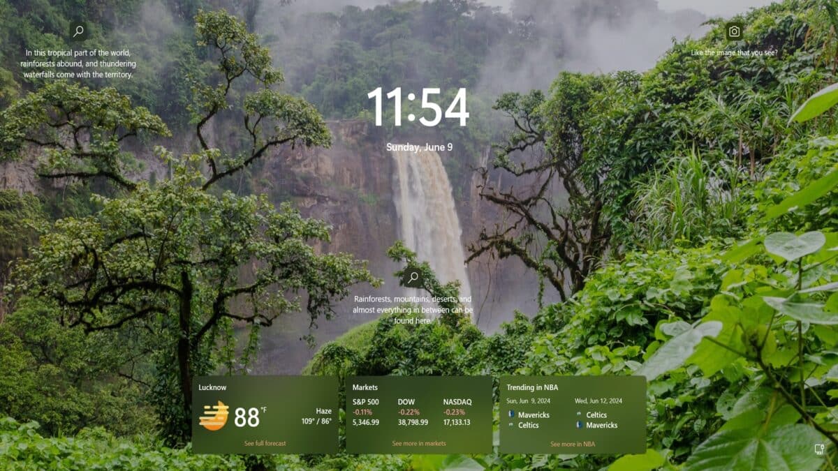 Windows 11 écran verrouillage widgets
