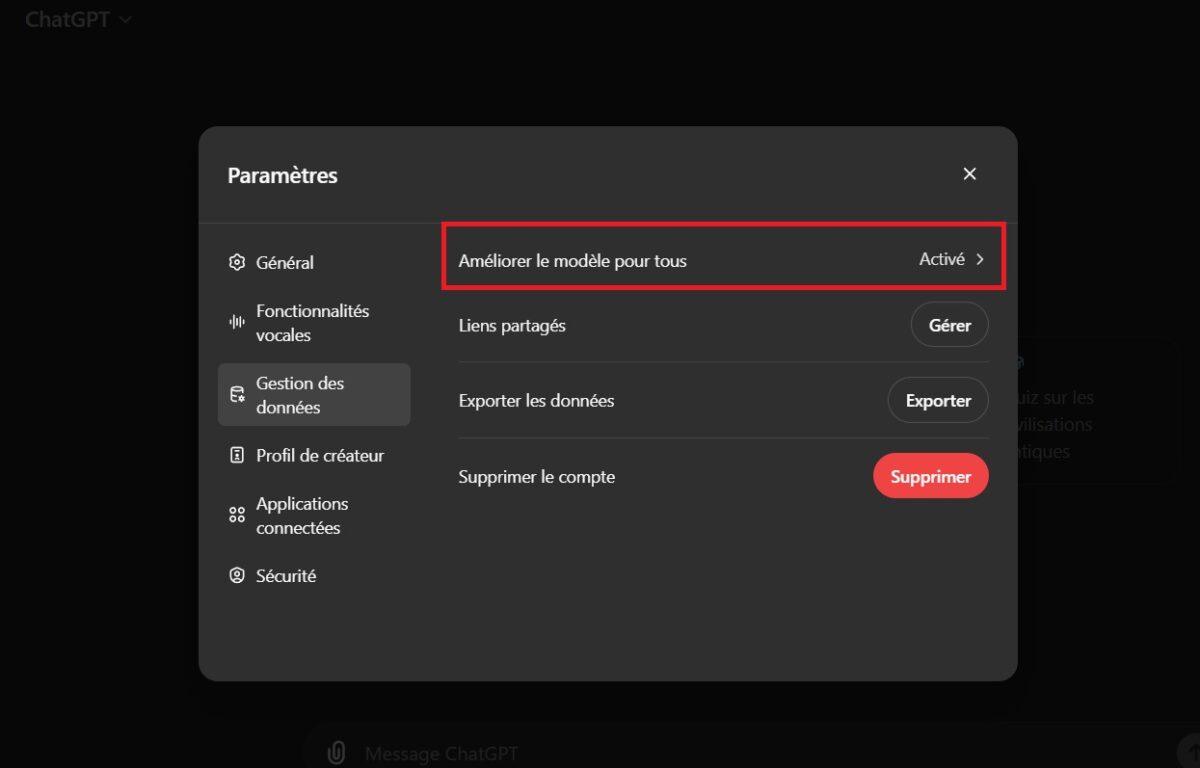 chatgpt openai collecte données