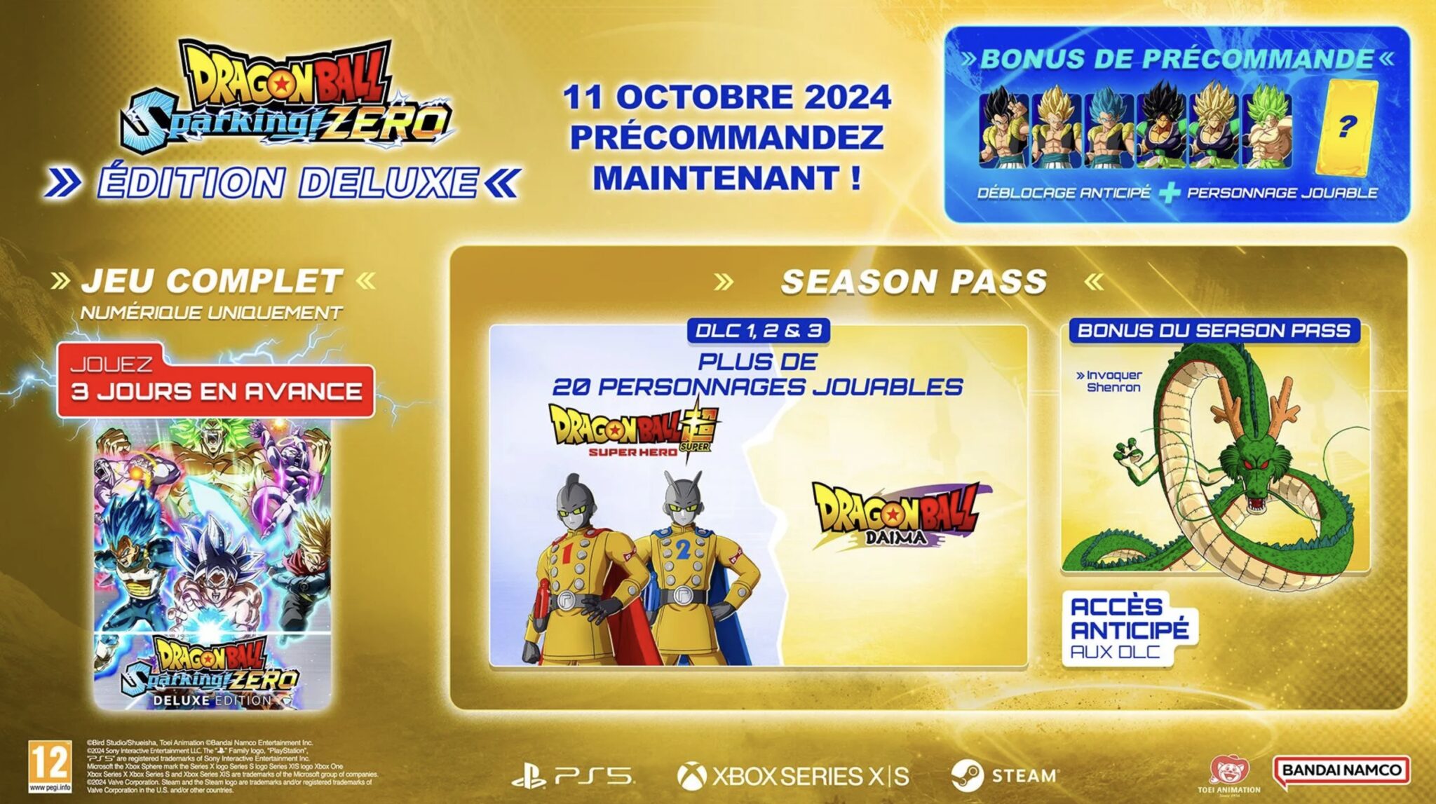 Dragon Ball Sparking Zero édition deluxe