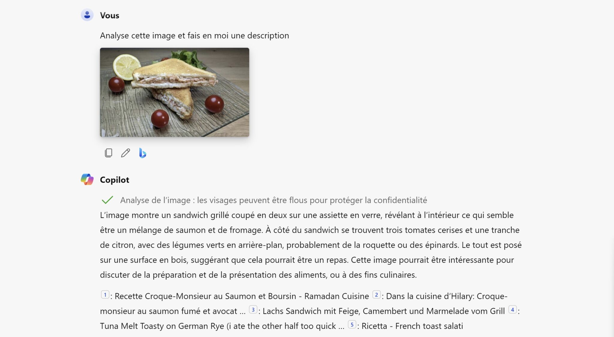 Analyse image Copilot