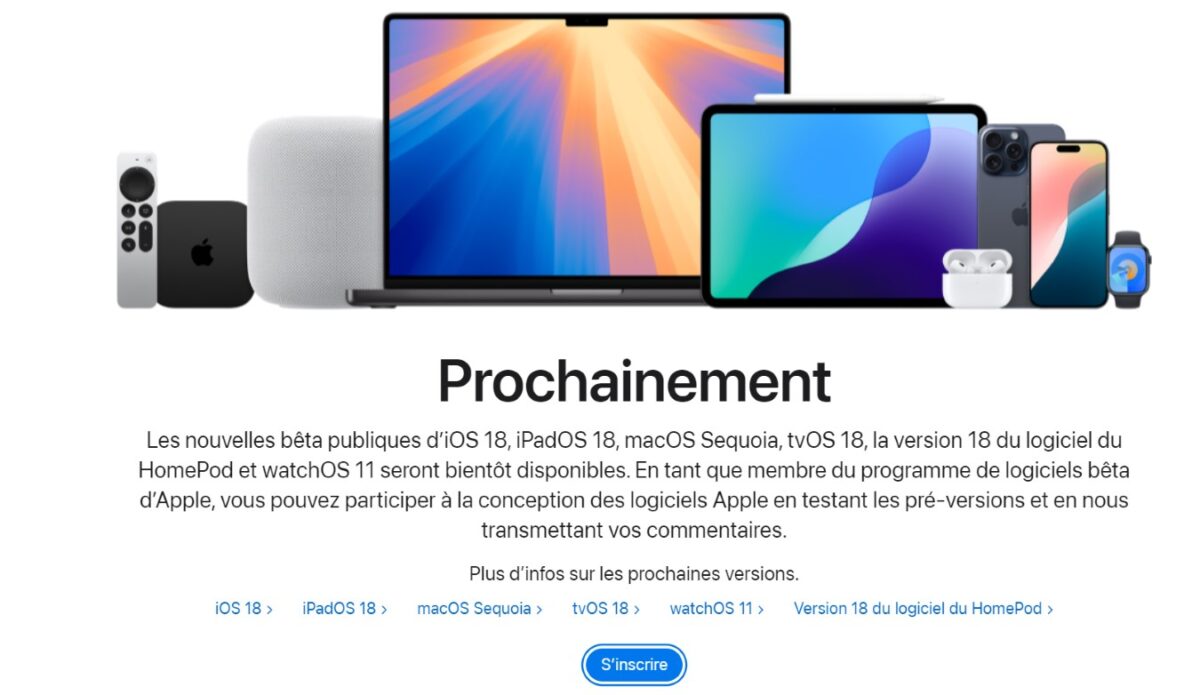 ios 18 iphone bêta télécharger