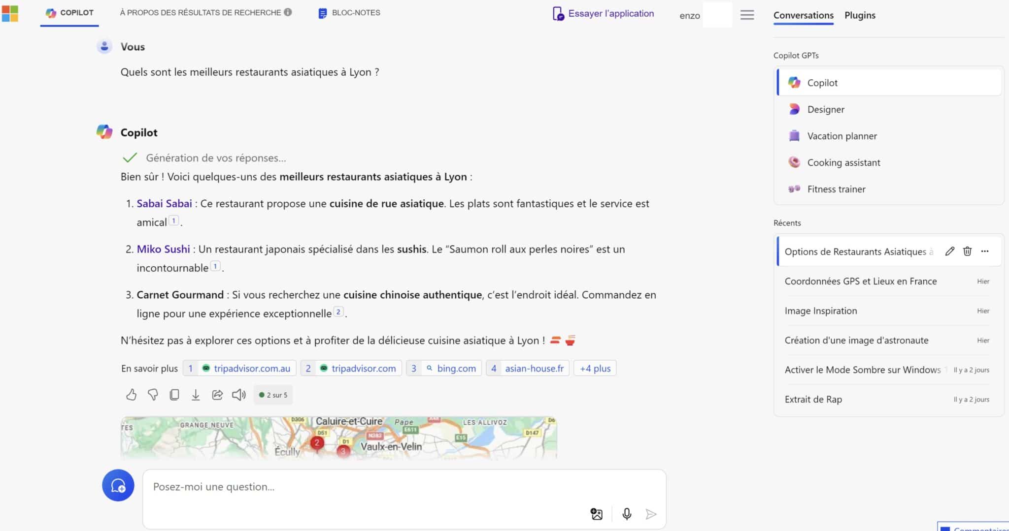 Idée prompt Copilot
