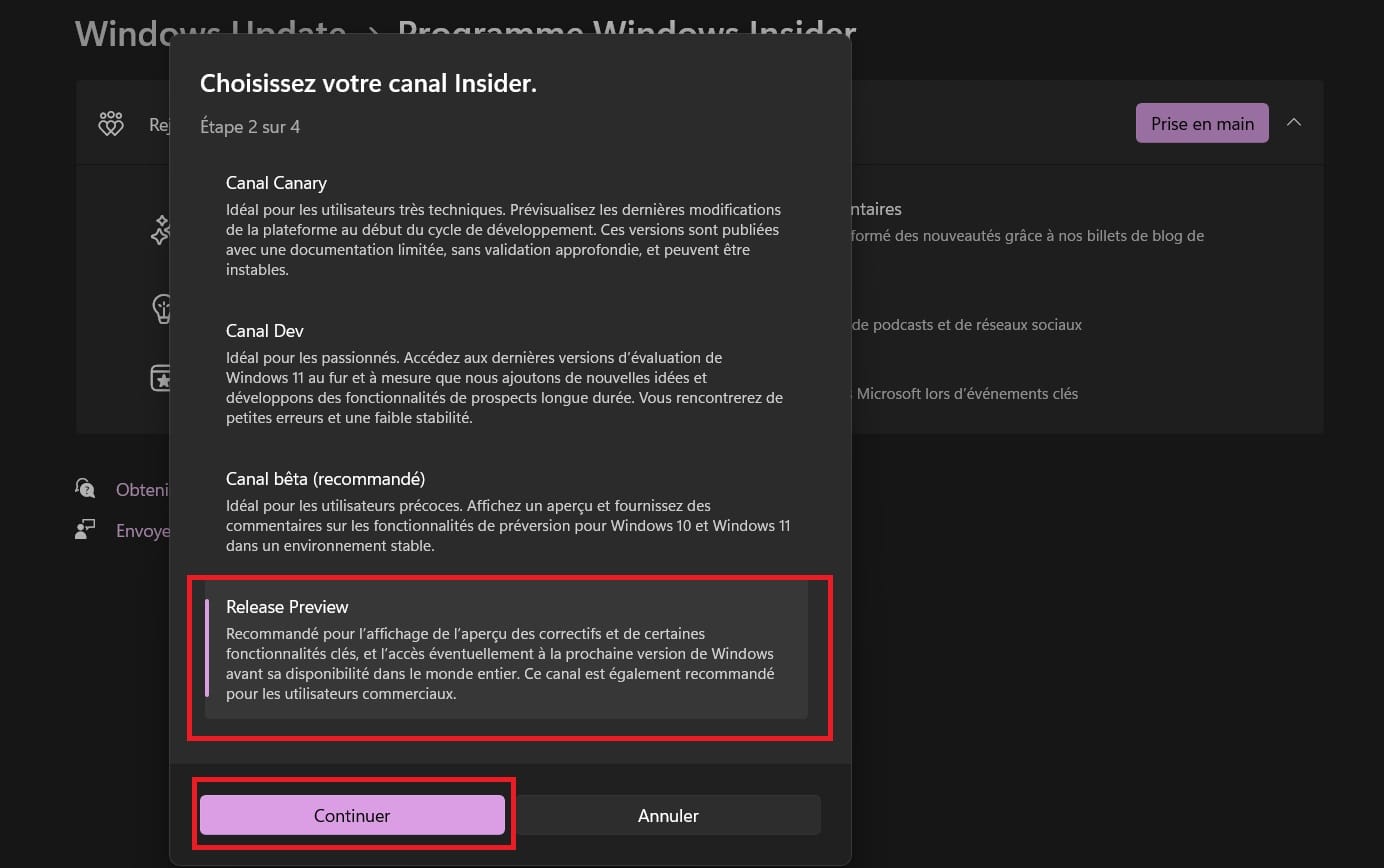 windows 11 24h2 télécharger insider 