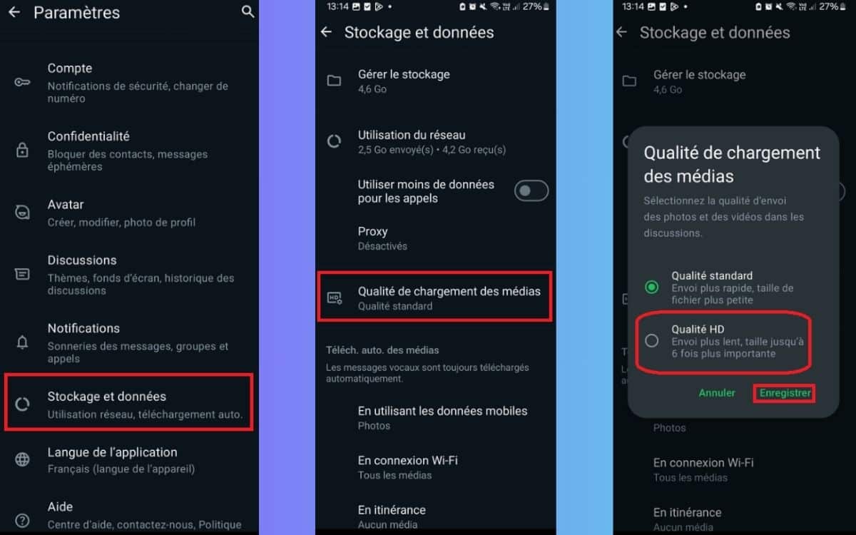 whatsapp images vidéos hd meta 