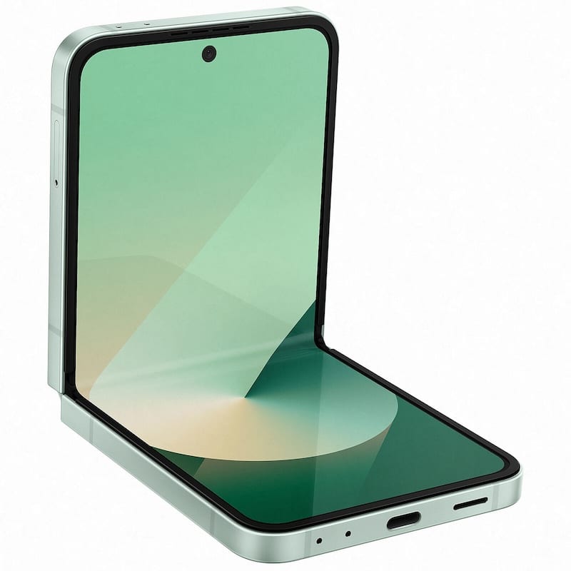 Smartphone pliable dans une main