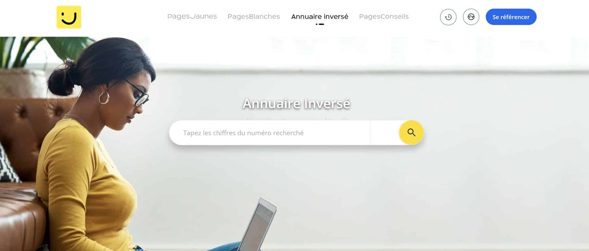 Annuaire inversé pages jaunes