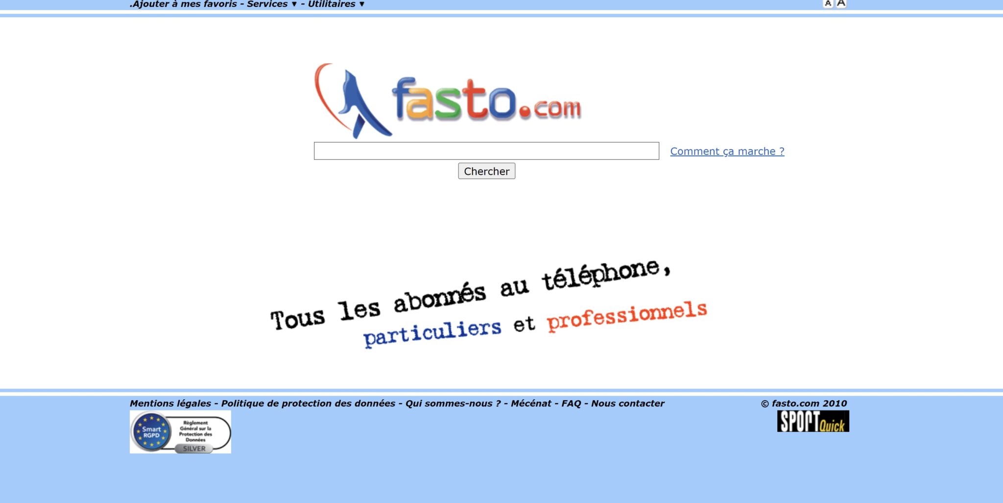 Annuaire en ligne Fasto