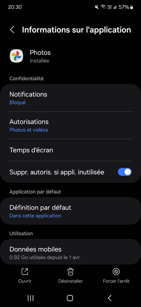 google photos gestionnaire application stockage