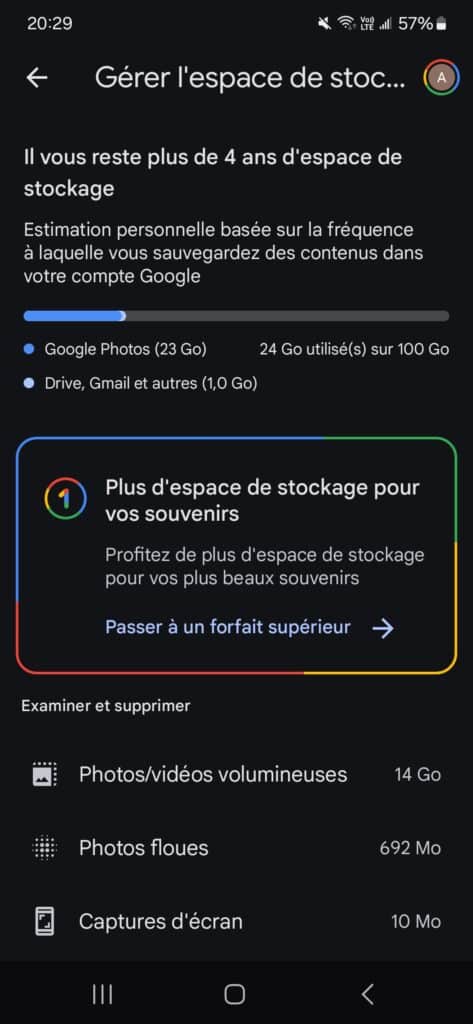 google photos gestionnaire application stockage
